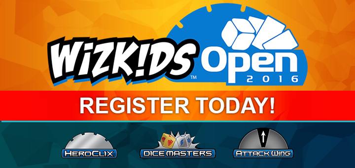 Dice Masters | WizKids Open Pre-Registration Reminder!