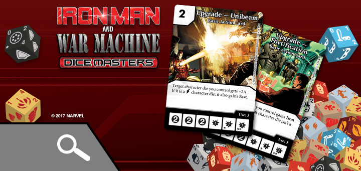 Dice Masters | Marvel Dice Masters: Iron Man and War Machine - Upgrade – Fortification, Upgrade – Unibeam