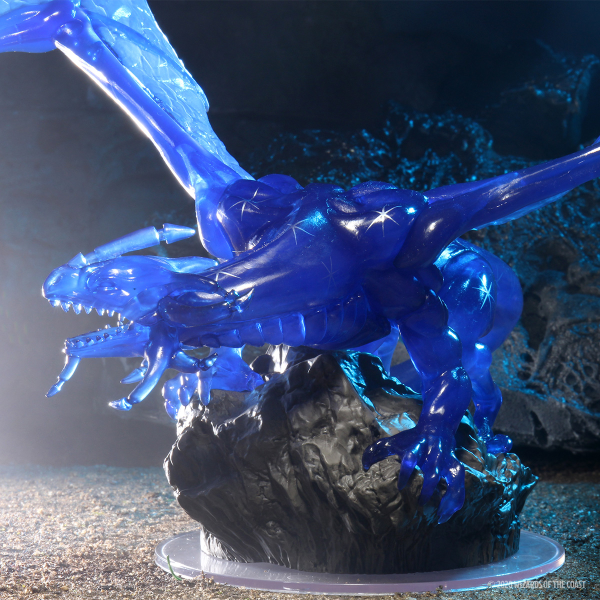 D&D Icons of the Realms: Sapphire Dragon Premium Figure | WizKids
