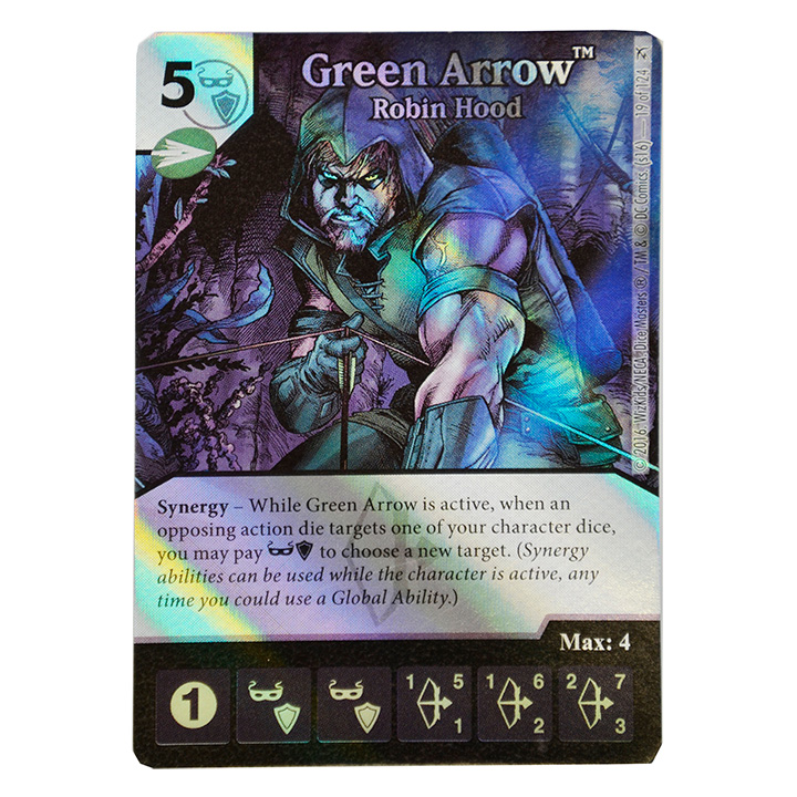 Die DC Dice Masters Green Arrow and the Flash Single FOIL Card 
