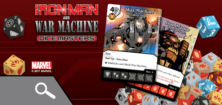 Dice Masters | Marvel Dice Masters: Iron Man and War Machine - Iron Spider, War Machine, Iron Manor