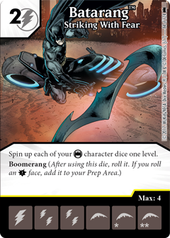 Batarang Instrument of Distraction #76 DC Dice Masters Justice League