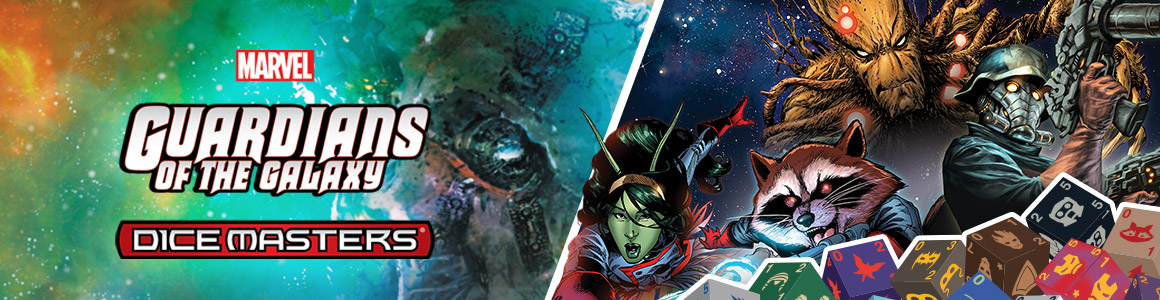 Marvel Dice Masters Guardians of the Galaxy NOVA CORPS UNIFORM RARE Set 4 dice 