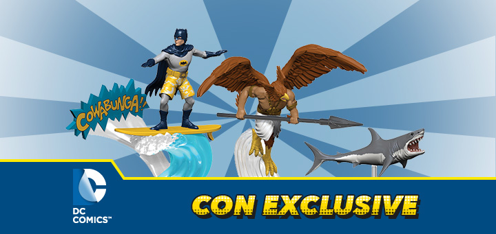 HeroClix | DC Comics HeroClix: 2016 Convention Exclusives- Surfing Batman With Shark & Hawkman