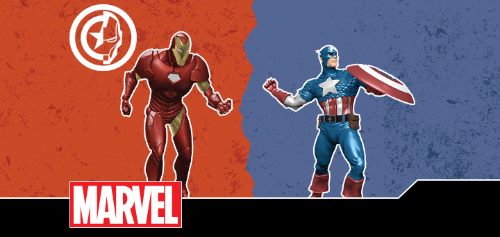 HeroClix | Marvel HeroClix: Civil War Storyline OP Captain America & Iron Man