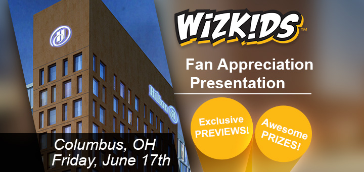 HeroClix | Save the Date! WizKids Fan Appreciation Presentation at Origins Game Fair!