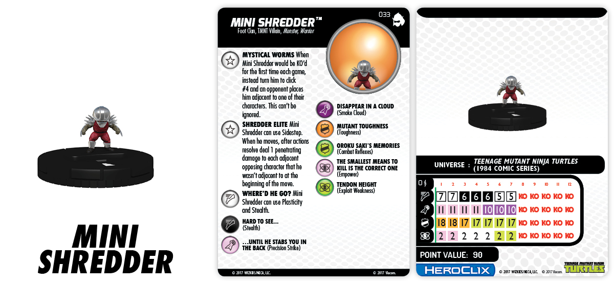 TMNT HeroClix: Shredder's Return - Mini Shredder