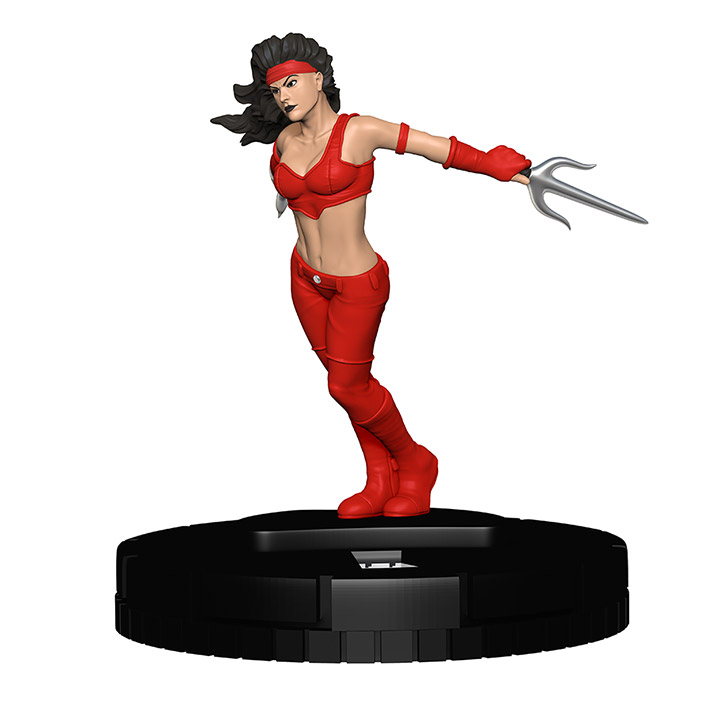 Heroclix Avengers Defenders War set Elektra #017 Common figure w/card!
