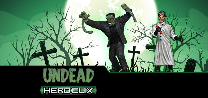 HeroClix | WizKids HeroClix: Undead - Dr. Frankenstein and Frankenstein’s Monster