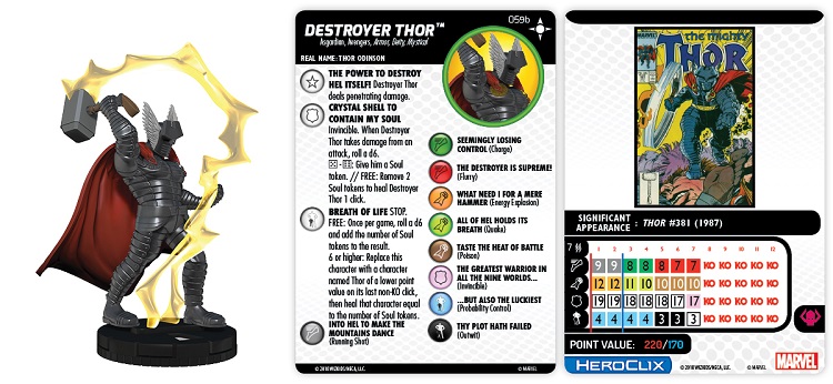 #059a Destroyer Thor Secret Wars Battleworld Heroclix