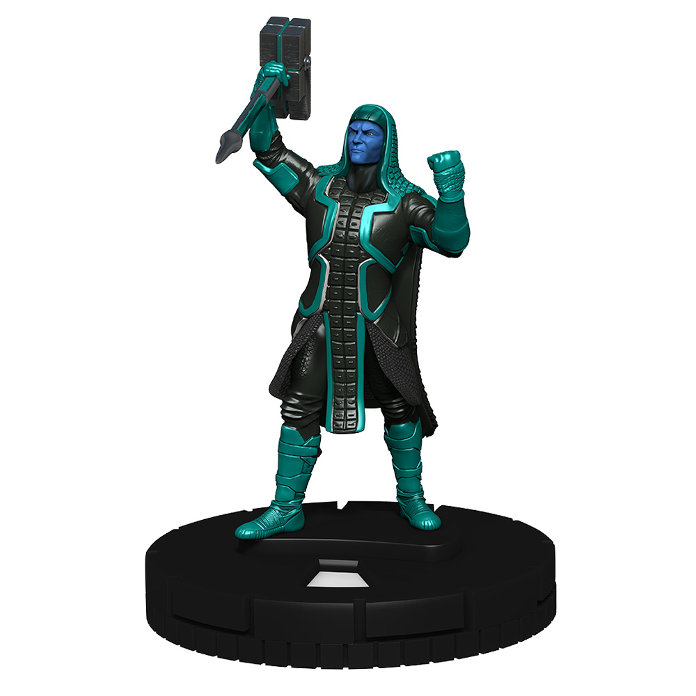 Skrull #042b Rare figure w/card! Heroclix Secret Invasion set Captain Mar-Vell 