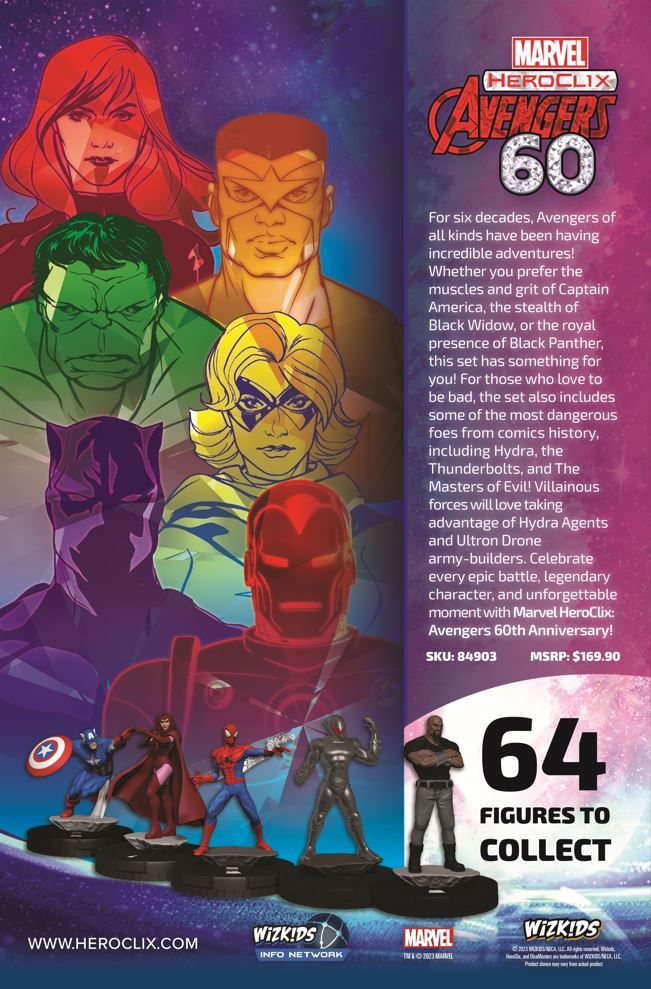 Marvel HeroClix Avengers 60th Anniversary PreRelease HeroClix