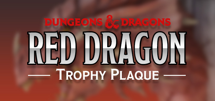 WizKids | D&D Red Dragon Trophy Plaque!