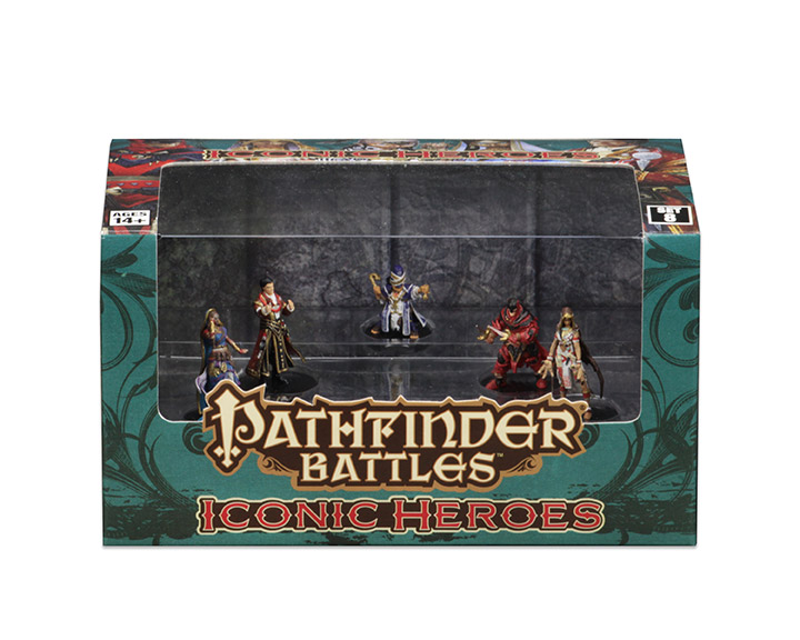 Iconic Heroes ~ ARIC HUMAN NOBLE 3 Pathfinder Battles set 8 miniature aristocrat