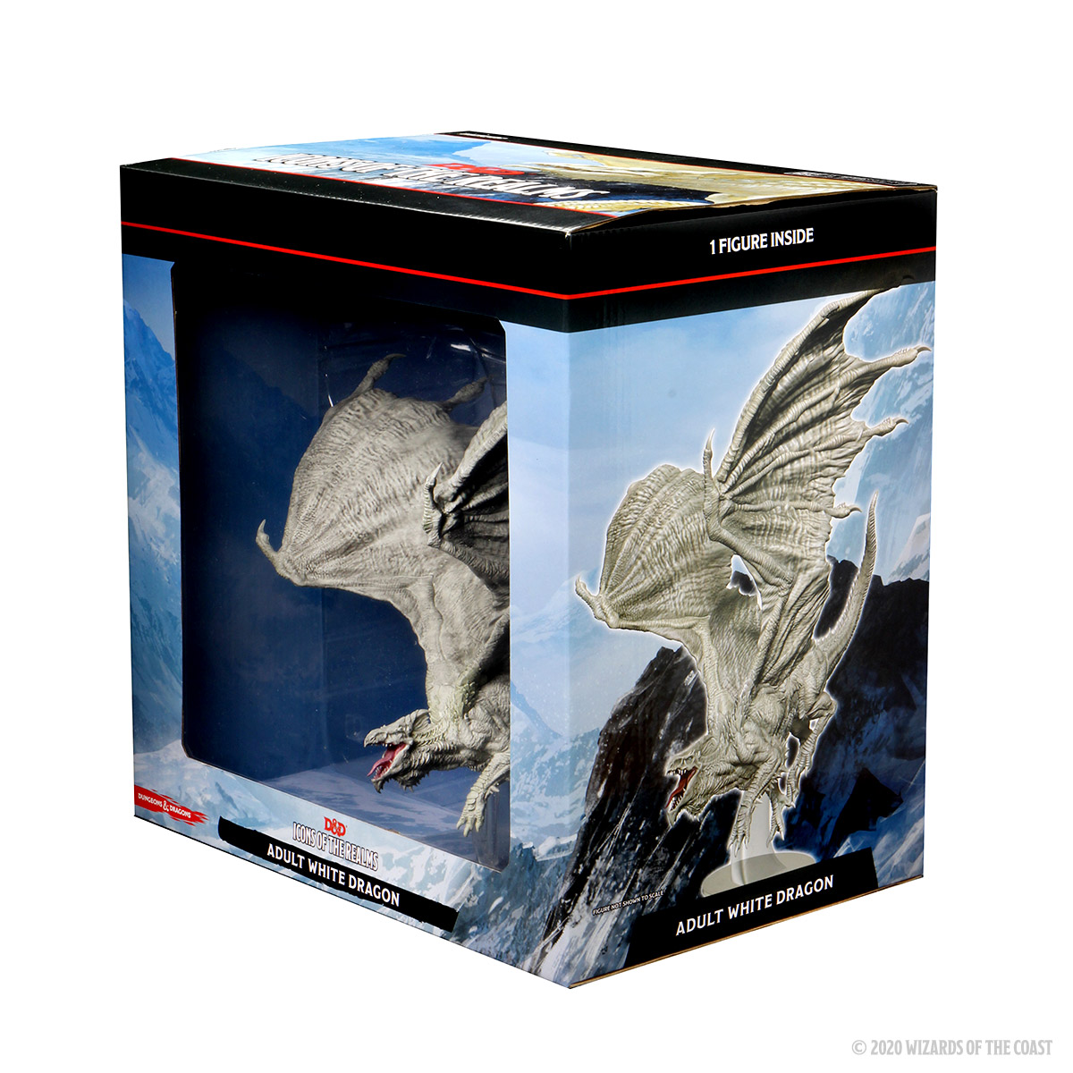 WizKids Icons of The Realms Adult White Dragon Premium Figure Prepainted for sale online 