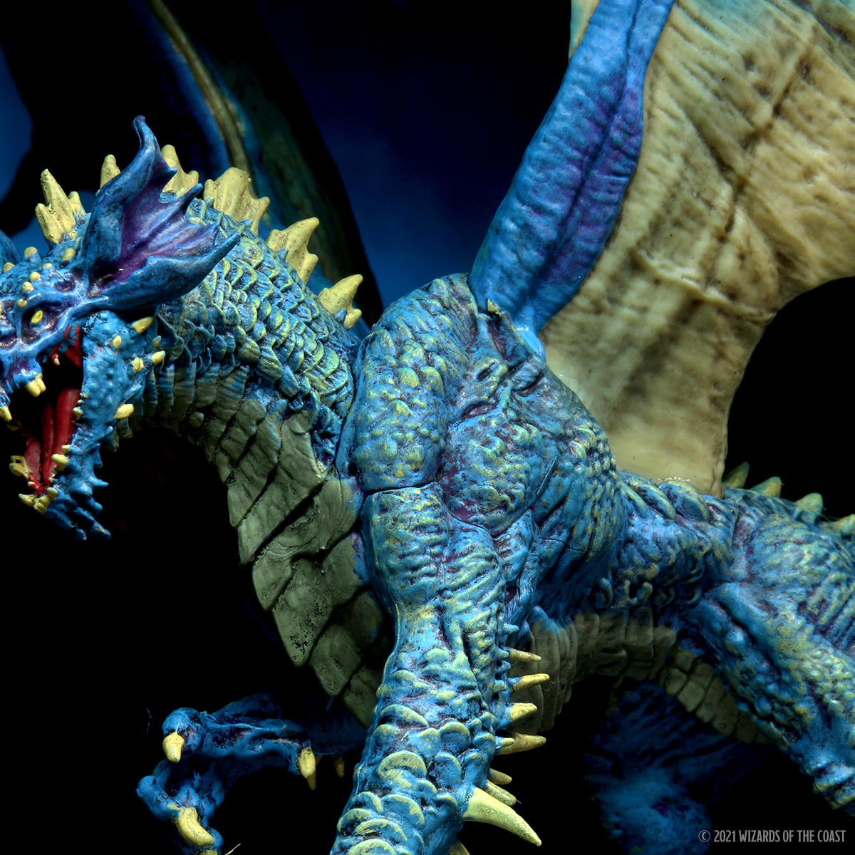 D&D Icons of the Realms: Adult Blue Dragon Premium Figure | WizKids