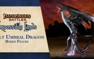WizKids | Pathfinder Battles: Impossible Lands – Adult Umbral Dragon