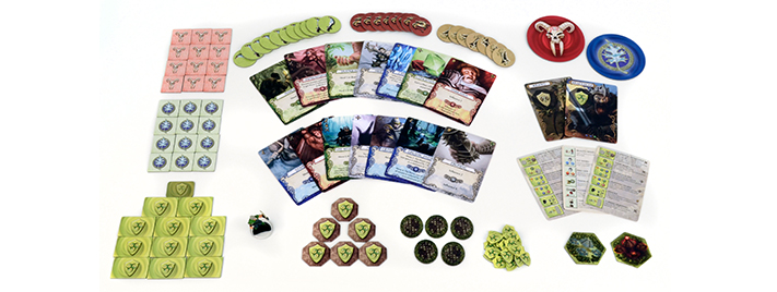 Mage Knight Board Game Components